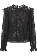 Charger l&#39;image dans la galerie, Allie Lace Bluse - Black
