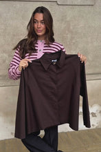 Load and play video in Gallery viewer, Mavis Short Jacket - Dark Brown
