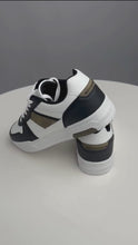 Load and play video in Gallery viewer, Classic Sneaker - White/Black/Khaki
