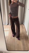 Charger et lire la vidéo dans la visionneuse de la Galerie, Low Waist Suit Pants - Brown
