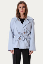 Load image into Gallery viewer, Sia Short Trenchcoat - Sky Blue
