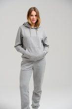 Carica l&#39;immagine nel visualizzatore di Gallery, Sweat di base con cappuccio - Melange grigio chiaro
