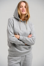 Carica l&#39;immagine nel visualizzatore di Gallery, Sweat di base con cappuccio - Melange grigio chiaro
