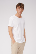 Load image into Gallery viewer, Raw Neck T-shirt - White
