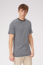 Cargar imagen en el visor de la galería, Nørregade Stripe - Mottled Blue -Gray
