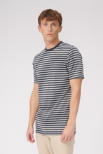 Cargar imagen en el visor de la galería, Nørregade Stripe - Mottled Blue -Gray
