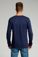 Load image into Gallery viewer, Basic Long-sleeved T-shirt - Navy
