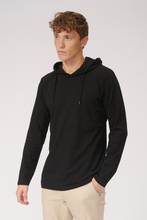 Charger l&#39;image dans la galerie, Sweat à capuche léger - noir
