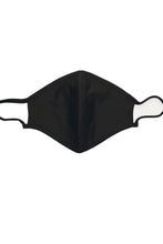 Carica l'immagine nel visualizzatore di Gallery, Maschera in tessuto con 3 strati - nero (cotone organico)

