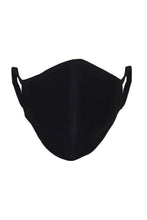 Carica l&#39;immagine nel visualizzatore di Gallery, Maschera in tessuto con 3 strati - nero (cotone organico)
