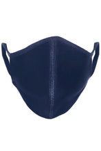 Carica l&#39;immagine nel visualizzatore di Gallery, Maschera di stoffa - Navy (cotone biologico)
