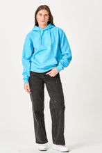 Charger l&#39;image dans la galerie, Boyfriend Sweat à capuche - Blue turquoise
