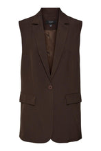 Carica l&#39;immagine nel visualizzatore di Gallery, Troian Blazer Vest - Coffee Bean
