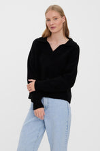 Carica l&#39;immagine nel visualizzatore di Gallery, Olina Collar Bluse - Black
