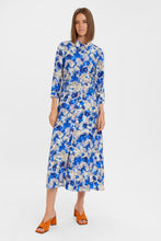 Cargar imagen en el visor de la galería, Elly 3/4 Shirt Dress - Nautical Blue
