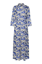 Cargar imagen en el visor de la galería, Elly 3/4 Shirt Dress - Nautical Blue

