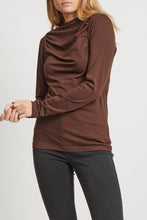 Load image into Gallery viewer, Crunch Long Sleeved Top - Demitasse

