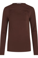 Load image into Gallery viewer, Crunch Long Sleeved Top - Demitasse
