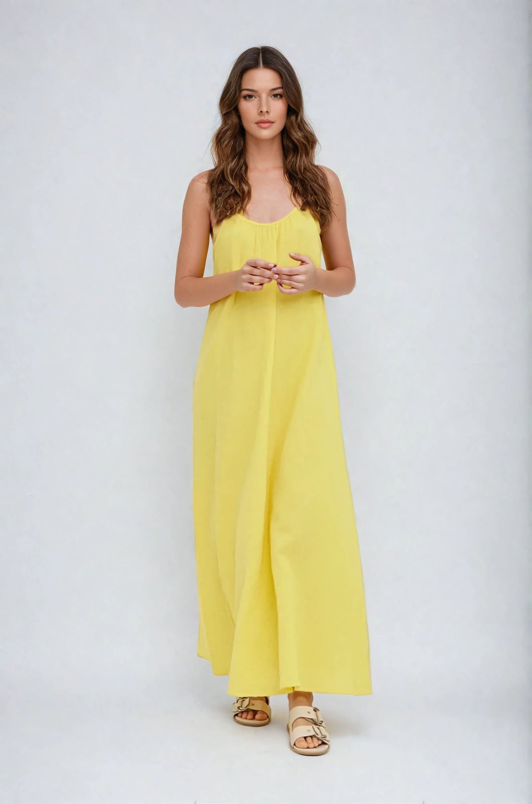 Natali Singlet Dress - Yarrow