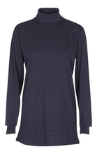 Load image into Gallery viewer, Roll collar sweater - Heather blue - TeeShoppen - Blue
