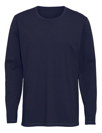 Basic Long-sleeved T-shirt - Navy - TeeShoppen - Blue 5