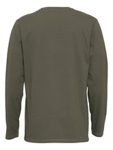 Afbeelding in Gallery-weergave laden, Basic Long-sleeved T-shirt - Army Green - TeeShoppen - Green 5
