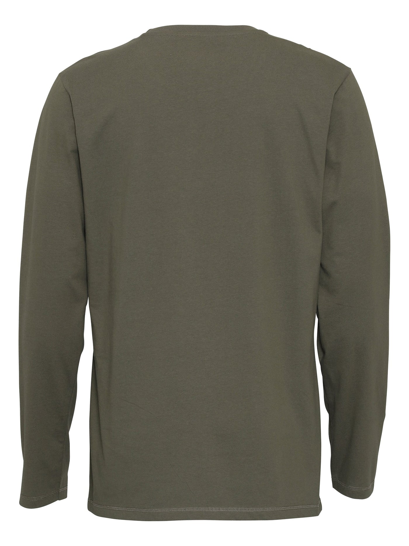 Basic Long-sleeved T-shirt - Army Green - TeeShoppen - Green 5