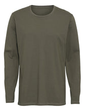 Afbeelding in Gallery-weergave laden, Basic Long-sleeved T-shirt - Army Green - TeeShoppen - Green 4
