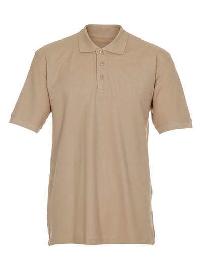 Oversized Polo shirt- Khaki – - TeeShoppen - Khaki