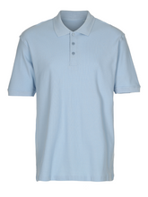 Charger l&#39;image dans la galerie, Oversized Polo - Light Blue - TeeShoppen - White
