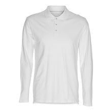 Carregar imagem no visualizador da galeria, Muscle Long Sleeve Polo Shirt - White - TeeShoppen - White 5
