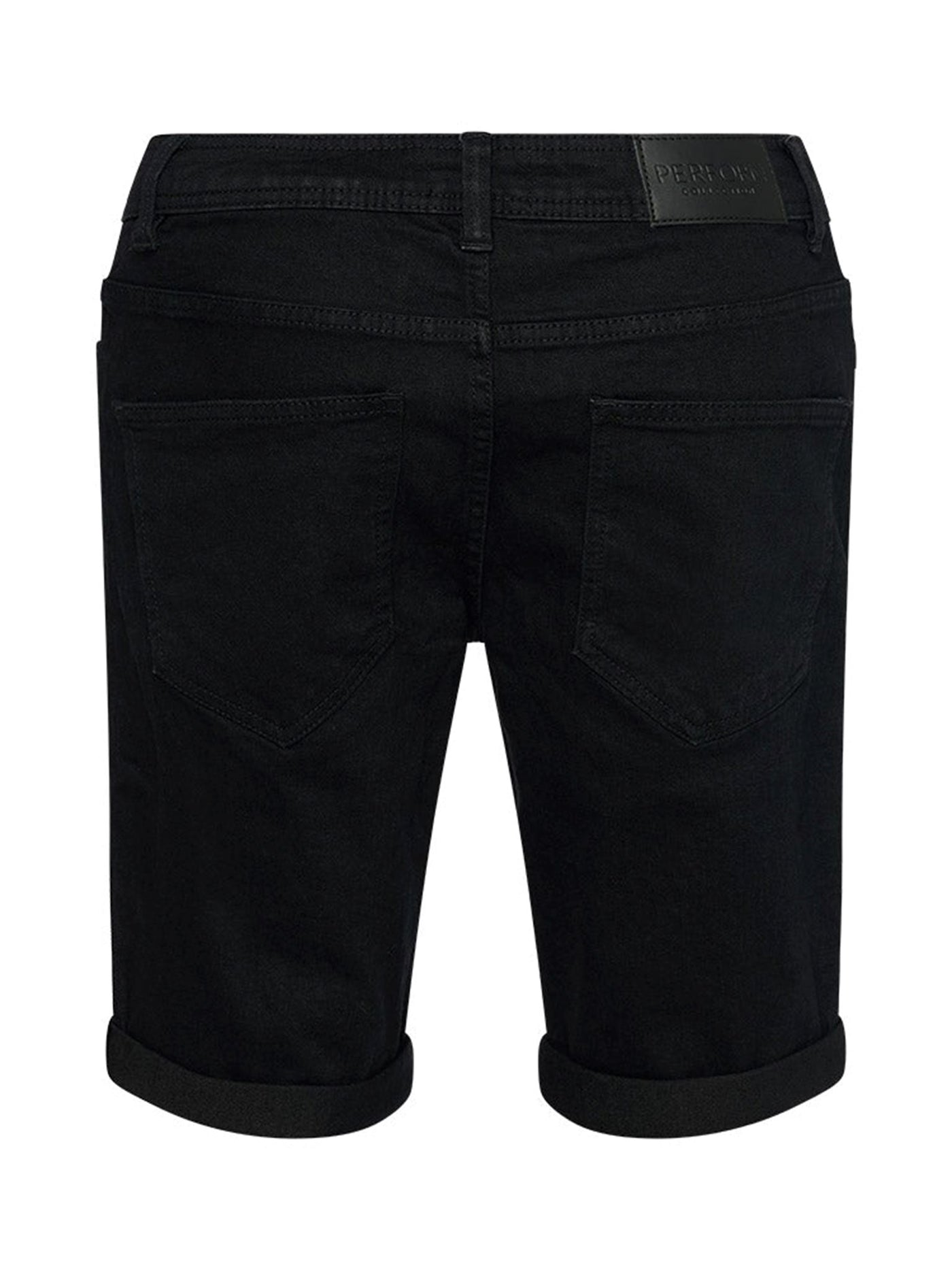 Denim Shorts - Black - TeeShoppen - Black 7