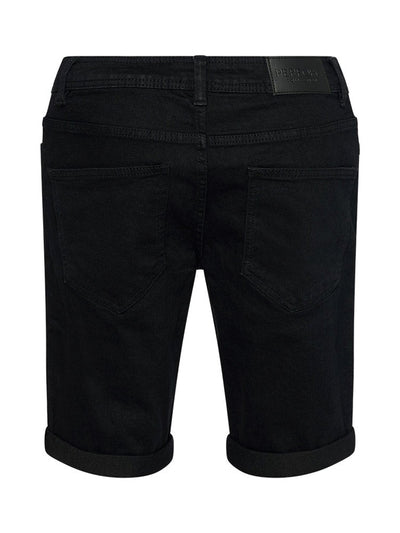 Denim Shorts - Black - TeeShoppen - Black 7