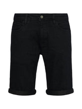 Load image into Gallery viewer, Denim Shorts - Black - TeeShoppen - Black 4
