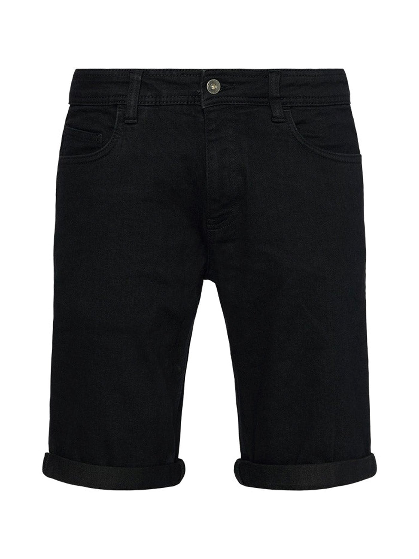 Denim Shorts - Black - TeeShoppen - Black 4