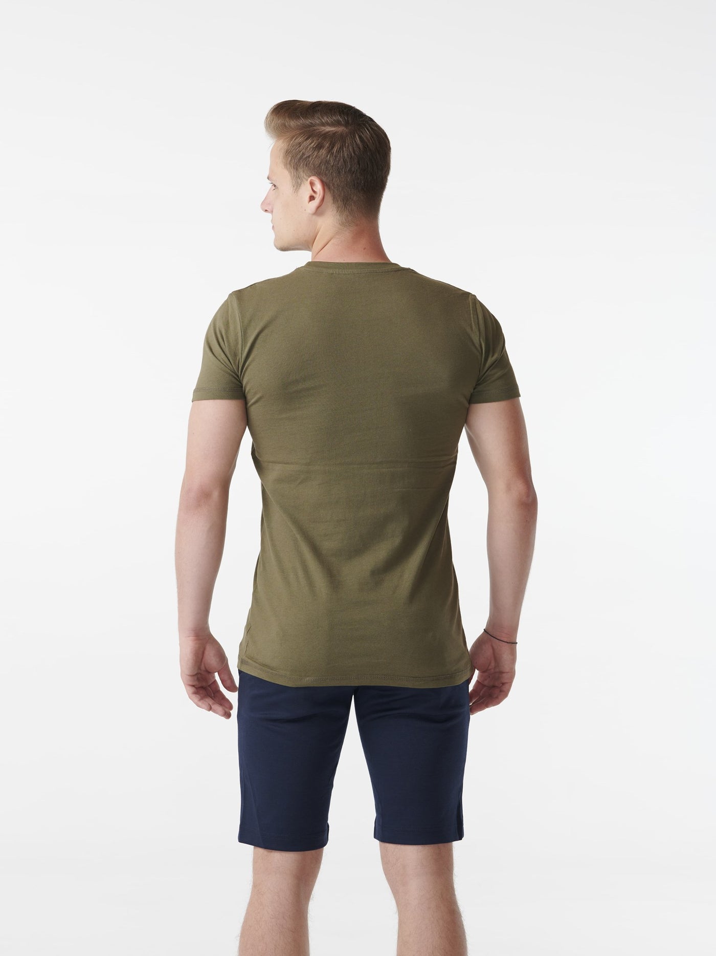 Muscle T-shirt - Army Green - TeeShoppen - White 3