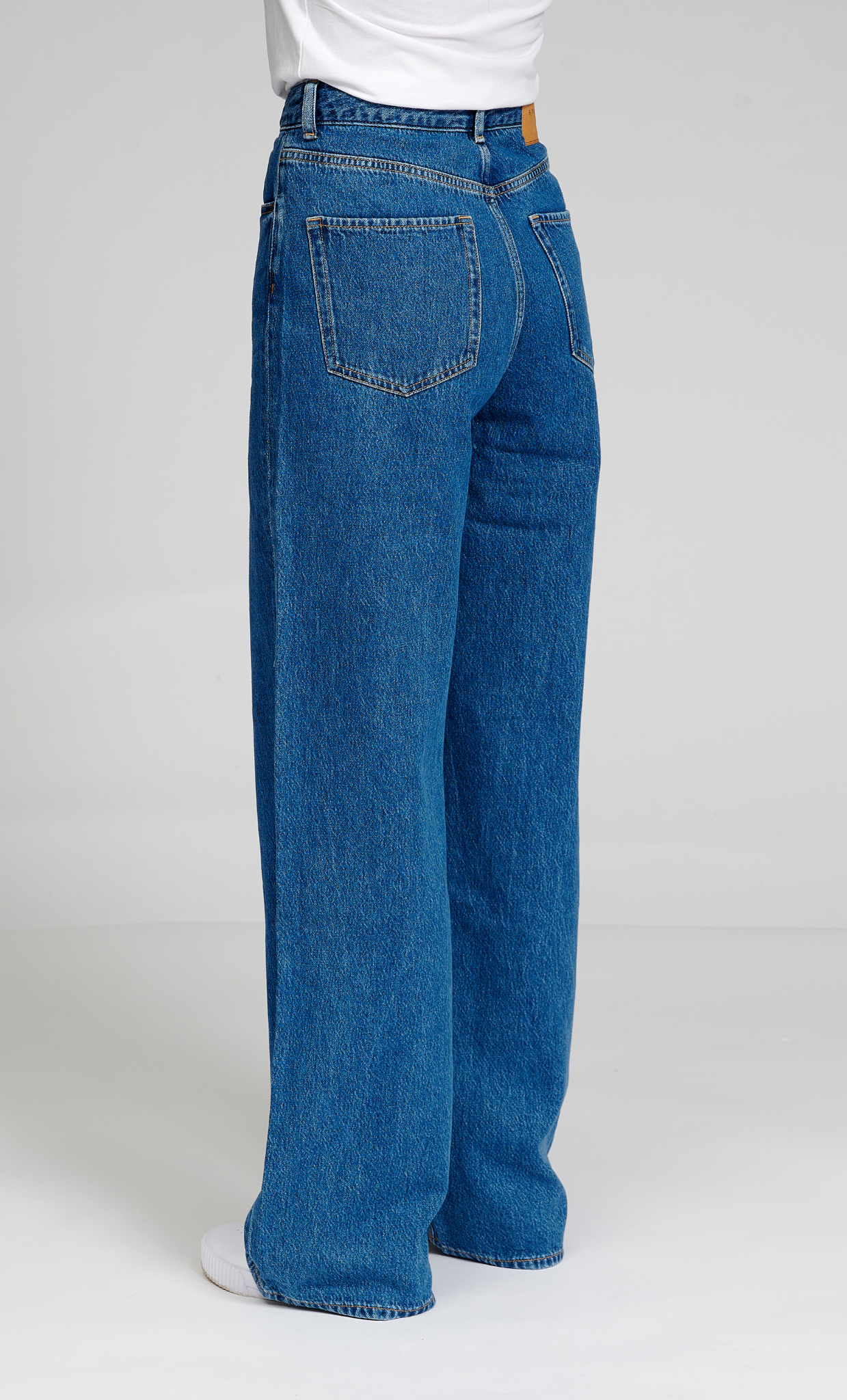 The Original Performance Wide Jeans - Medium Blue Denim - TeeShoppen - Blue 11