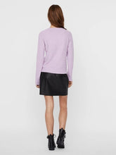 Afbeelding in Gallery-weergave laden, Soft Doffy knit - Violet melange - Vero Moda - Purple 2
