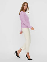 Afbeelding in Gallery-weergave laden, Soft Doffy knit - Violet melange - Vero Moda - Purple 4
