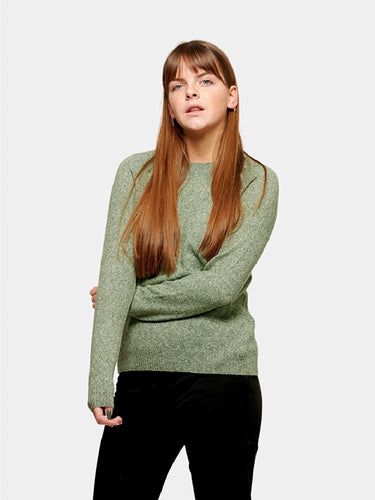 Soft Doffy Knit - Fit Green Melange - Vero Moda - Green