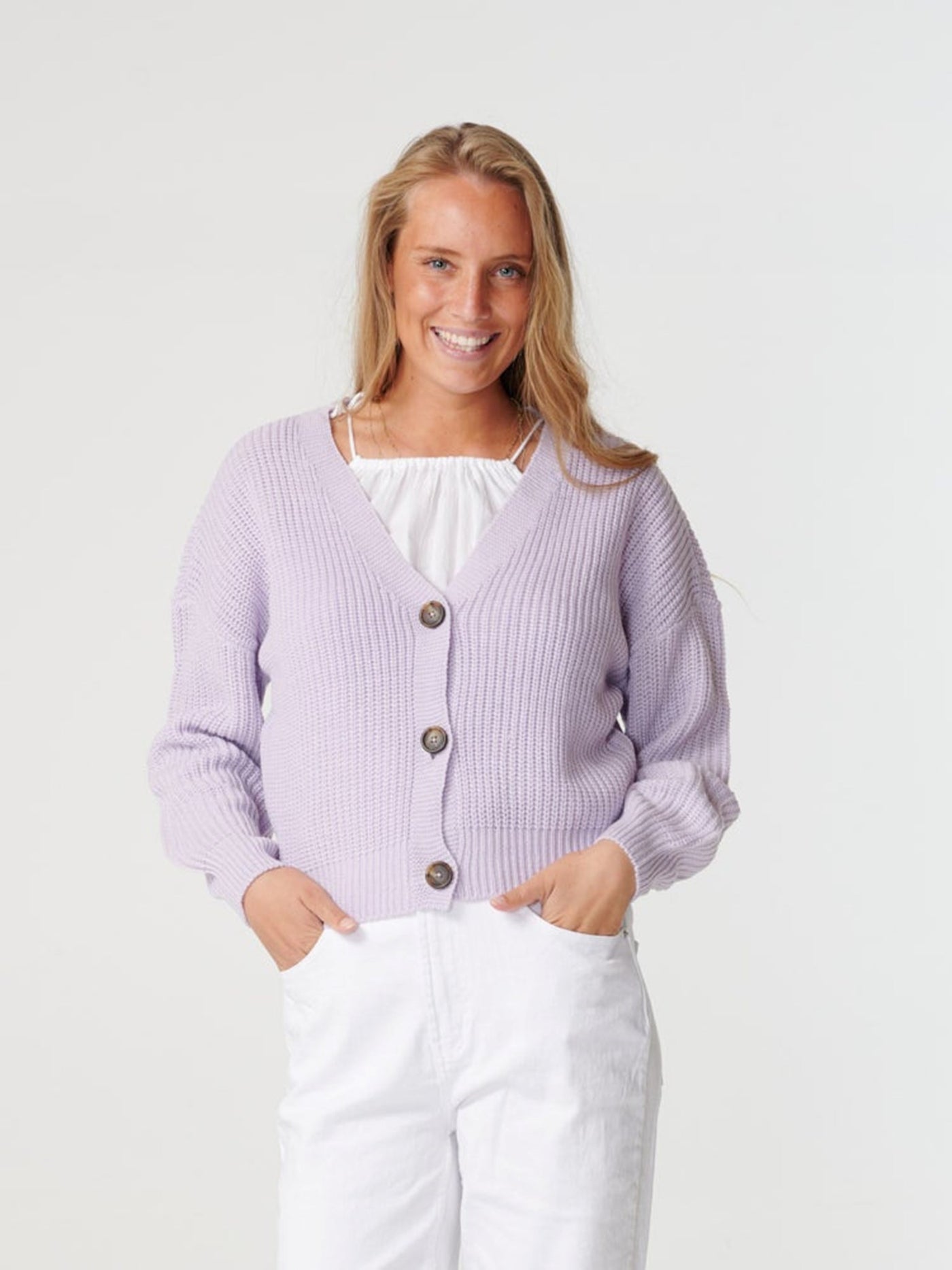 Lea cardigan - Pastel Lilac - Vero Moda - Purple 2