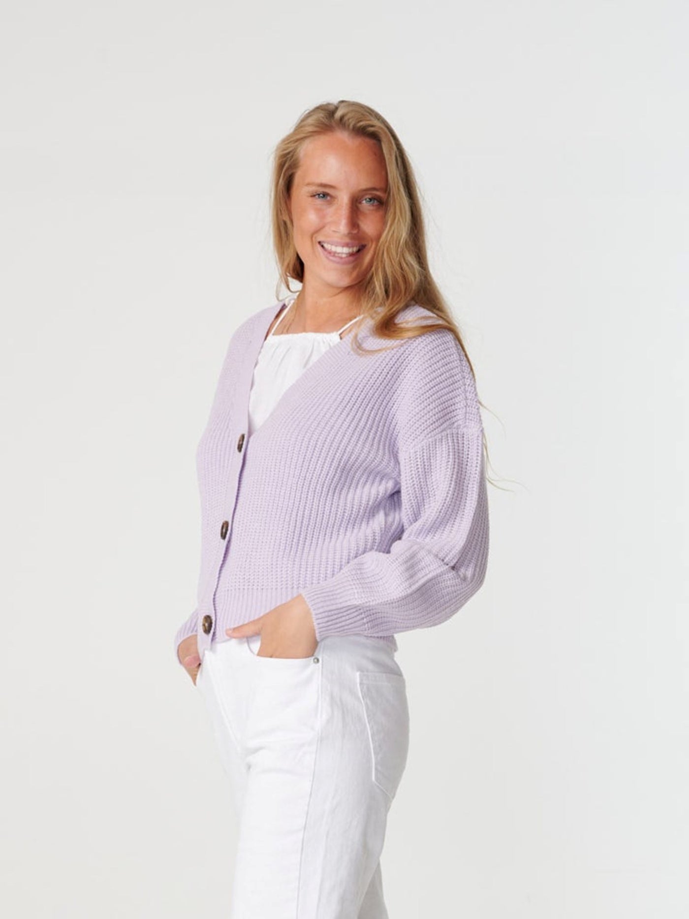 Lea cardigan - Pastel Lilac - Vero Moda - Purple 3