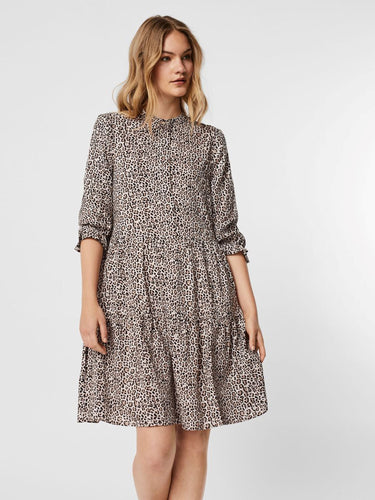 Simone mini dress - Leopard - Vero Moda - Black