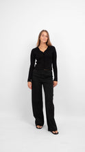 Afbeelding in Gallery-weergave laden, Elly Frill Cardigan - Black - Vero Moda - Black
