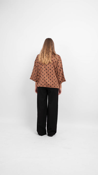 Essi 3/4 Shirt - Aztec - Vero Moda - Brown 3