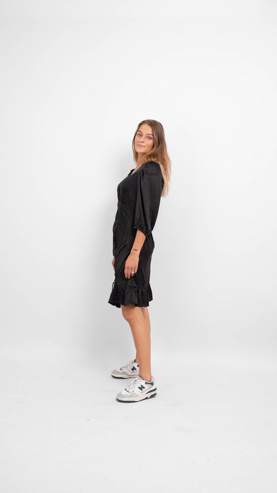 Essi 3/4 Short Dress - Black - Vero Moda - Black 3