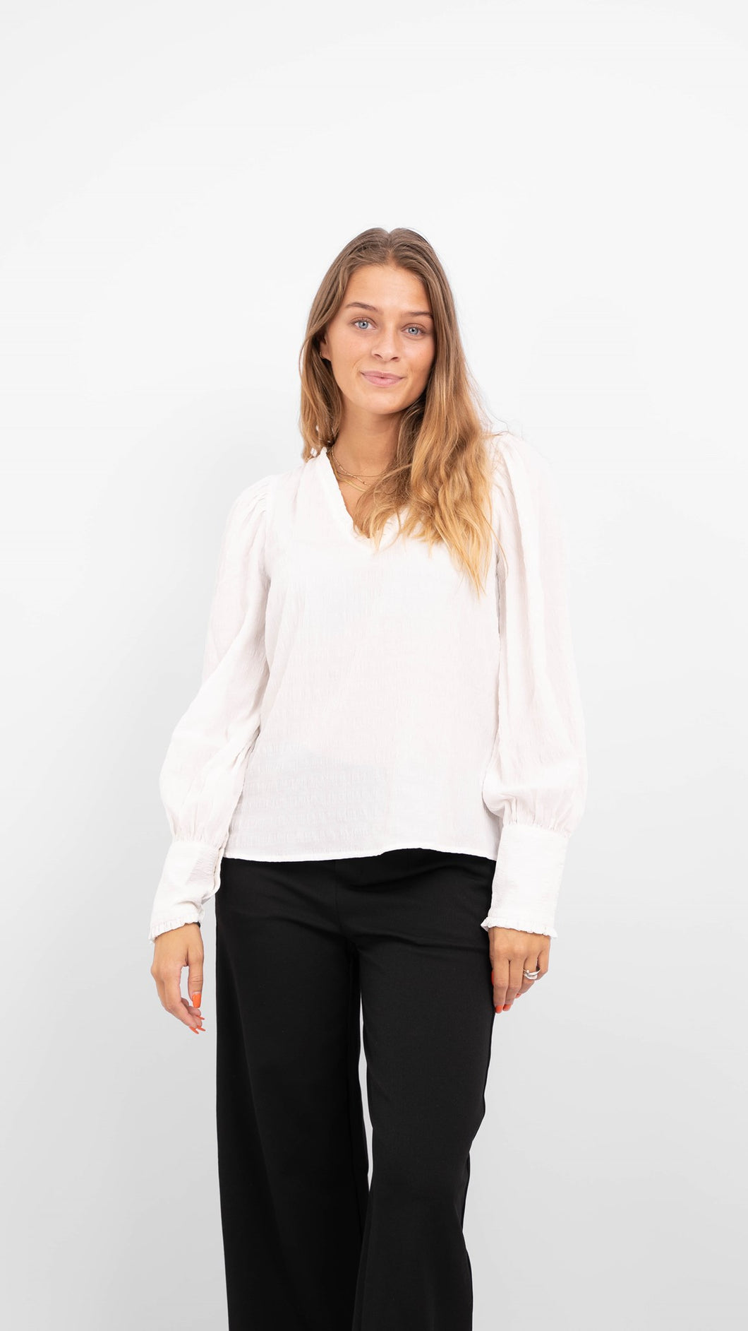 Melba Blouse - Snow White - Vero Moda - White