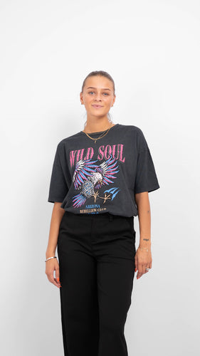 Forever Oversized T-shirt - Wild Soul - Vero Moda - Black