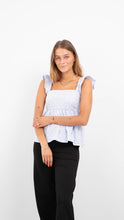 Charger l&#39;image dans la galerie, Sophie Peplum Top - Kentucky Blue - Vero Moda - Blue
