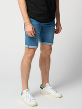 Load image into Gallery viewer, The Original Performance Performance Denim Shorts - Denim Blue - TeeShoppen - Blue 4
